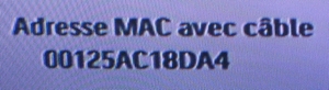 Xbox 360 adresse MAC Xbox 360 adresse MAC