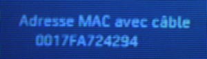 Xbox 360 adresse MAC Xbox 360 adresse MAC