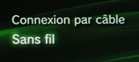 PS3 Choix du mode de connexion