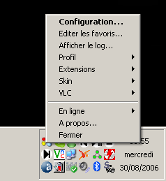 Menu de Freebrowser 0.9