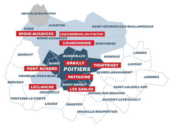 Dégroupage de Poitiers, cliquer pour agrandir