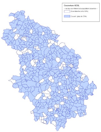 Couverture ADSL Haute-Marne