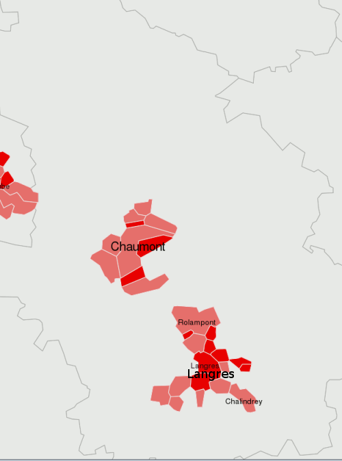 Carte dÃ©groupage Free Haute-Marne