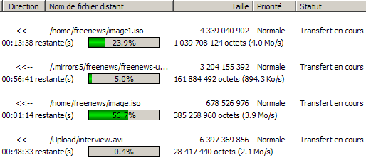 Freebox Optique en FTP