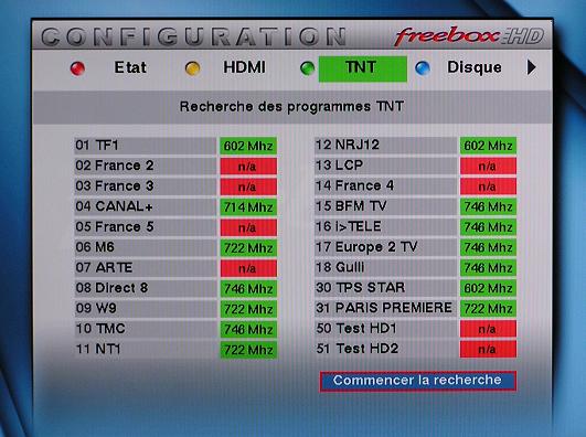 Scan TNT sur FreeboxHD