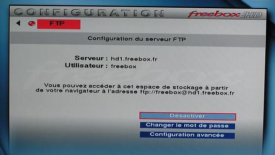 Initialisation du FTP