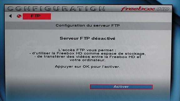 Initialisation du FTP