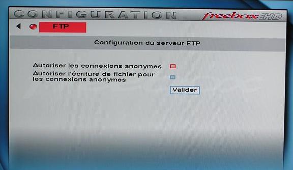 Initialisation du FTP