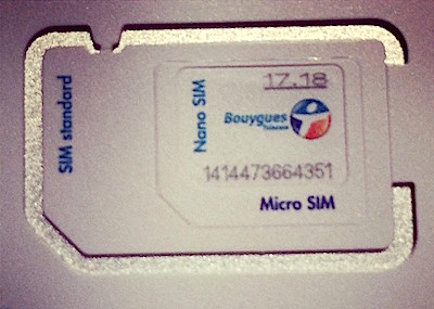 Carte SIM ByTel triple découpe