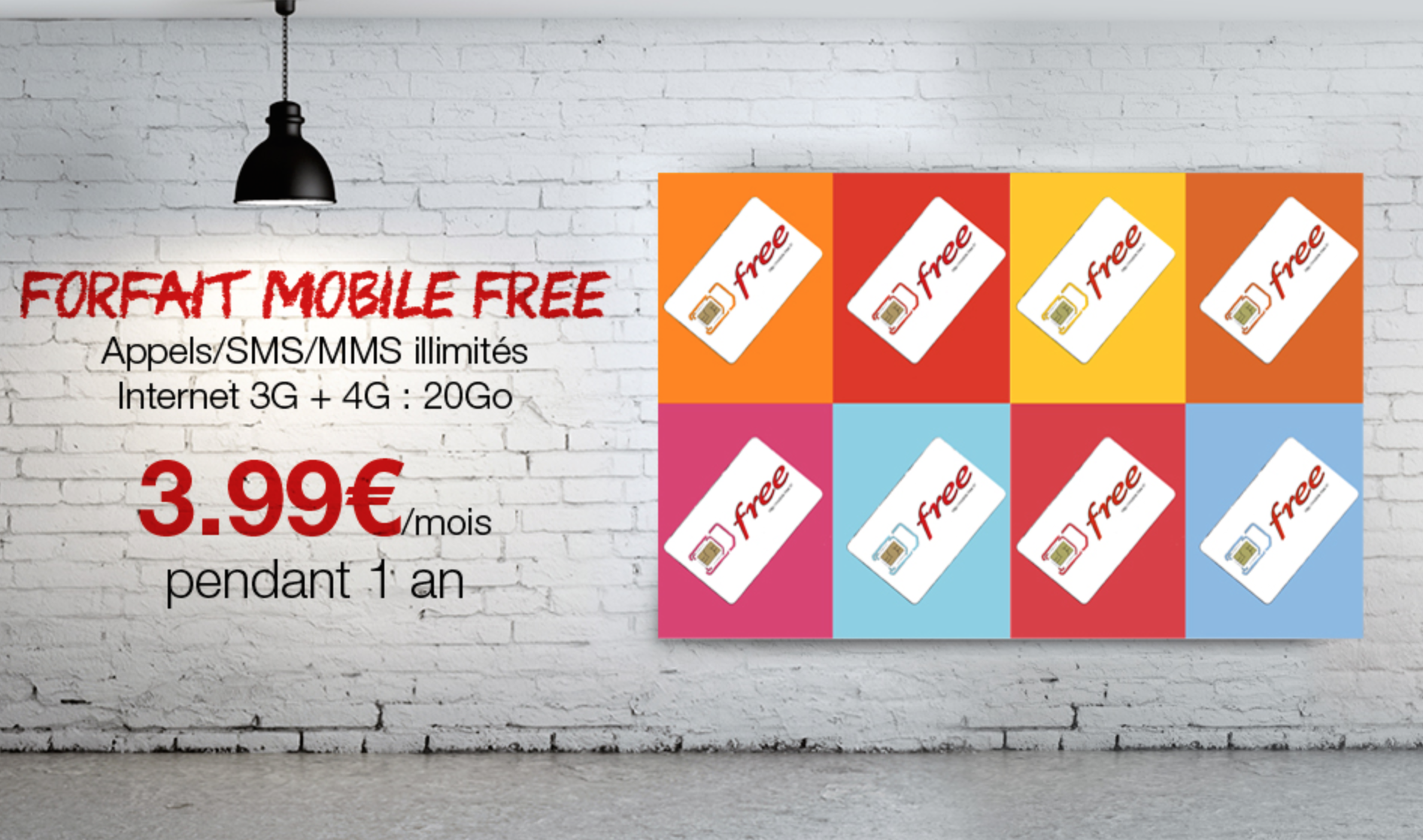 Le forfait Free Mobile à 3,99€/mois pendant un an sur VentePrivée
