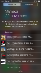 Freenews iOS - Widget