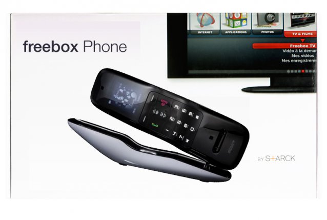 Un faux "Freebox phone" (photomontage de 2011)