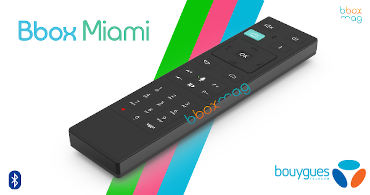 Bouygues lance sa télécommande bluetooth Bbox Miami Voice
