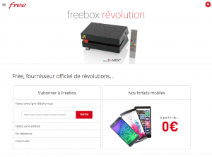 Nouveau site web Free