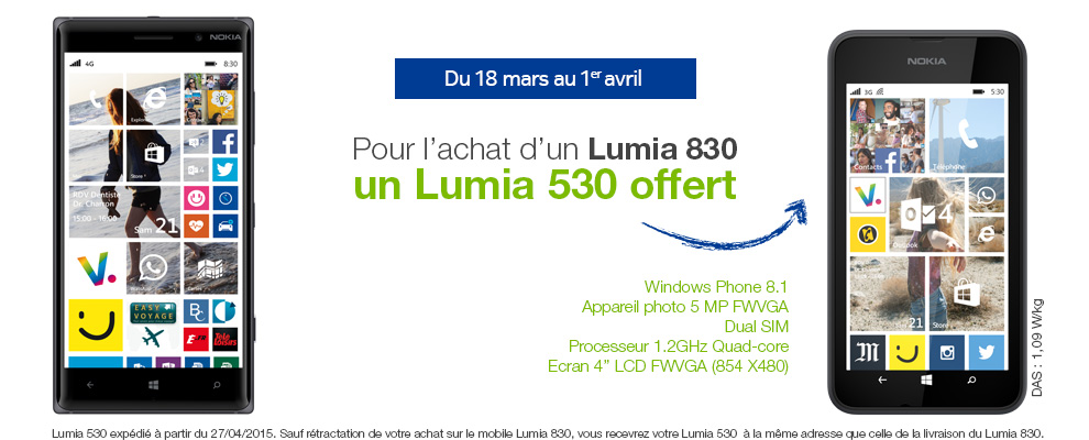 Offre Lumia offert