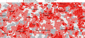 la carte du dégroupage de Free