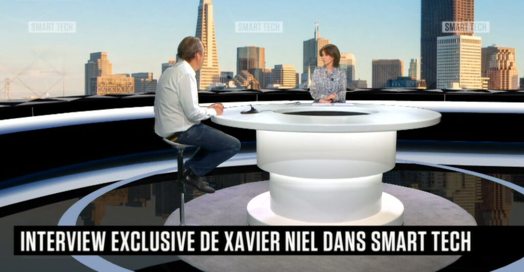 Xavier Niel sur le plateau de Smart Tech