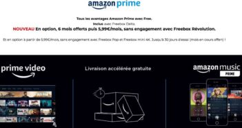 Freebox Révolution : 6 mois offerts à Amazon Prime pour les abonnés Freebox Révolution Amazon Prime