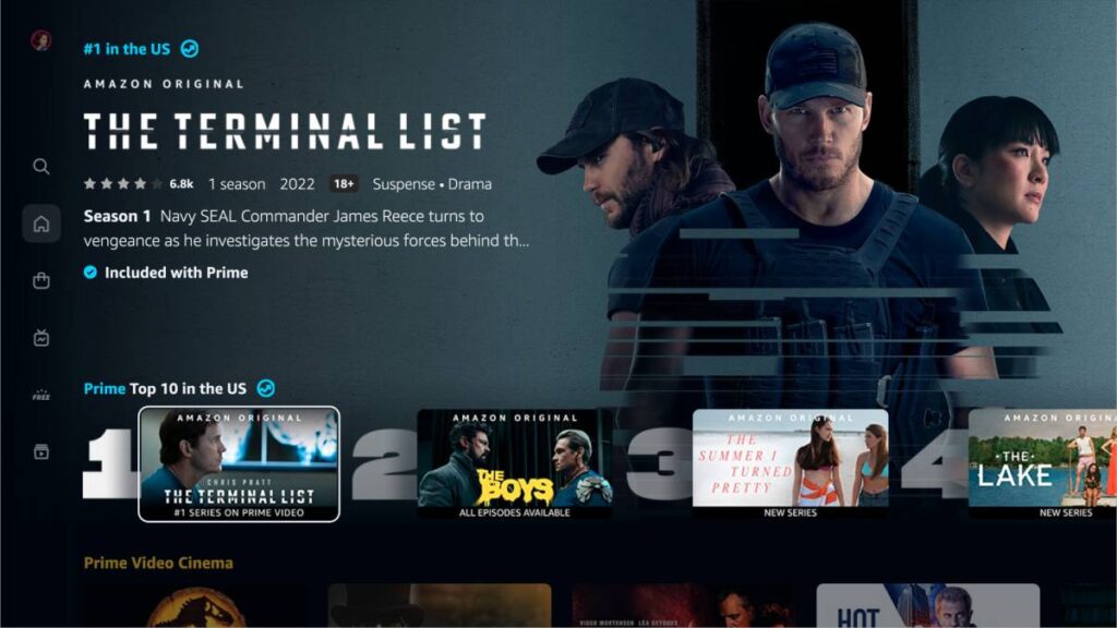 Prime Video nouvelle interface