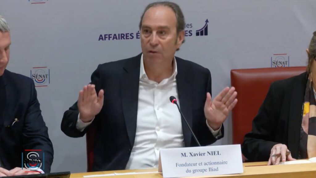 Xavier Niel au Sénat