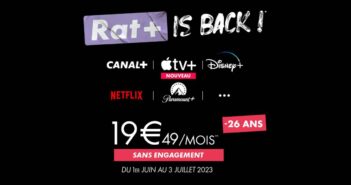 Canal+ : l’offre Rat+ (avec Apple TV+) pour les -26 ans fait son retour offre Rat Plus Canal