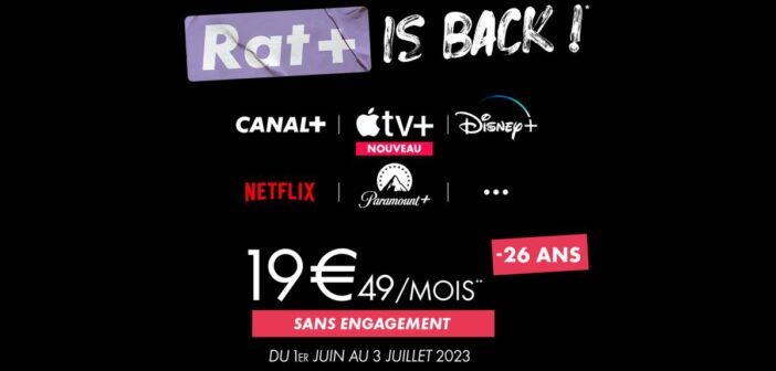 Canal+ : l’offre Rat+ (avec Apple TV+) pour les -26 ans fait son retour