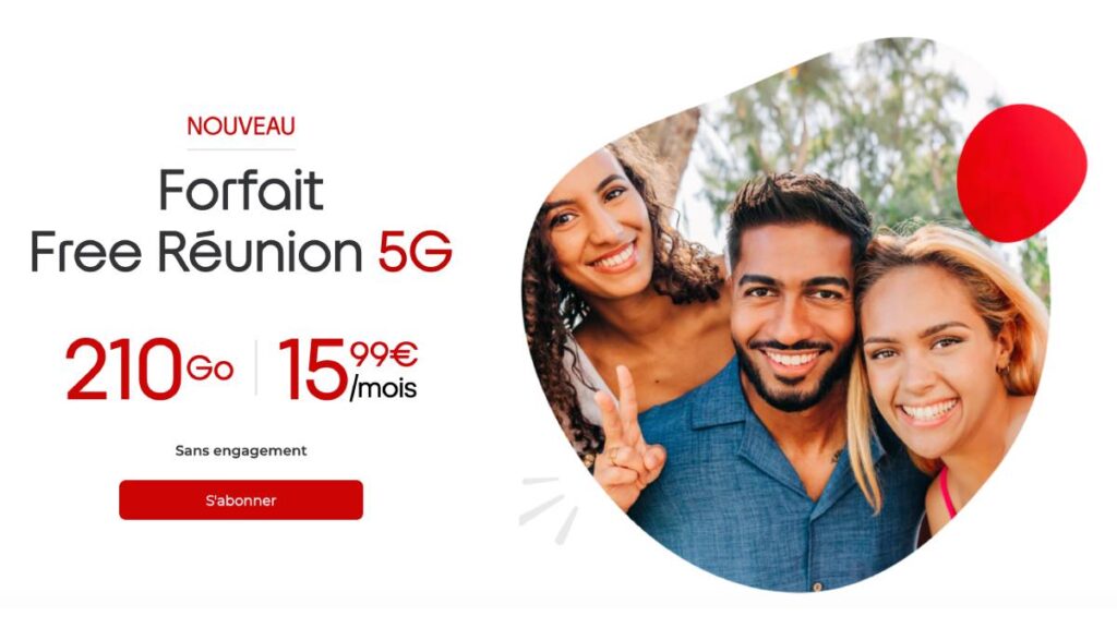 forfait Free 5G la Réunion