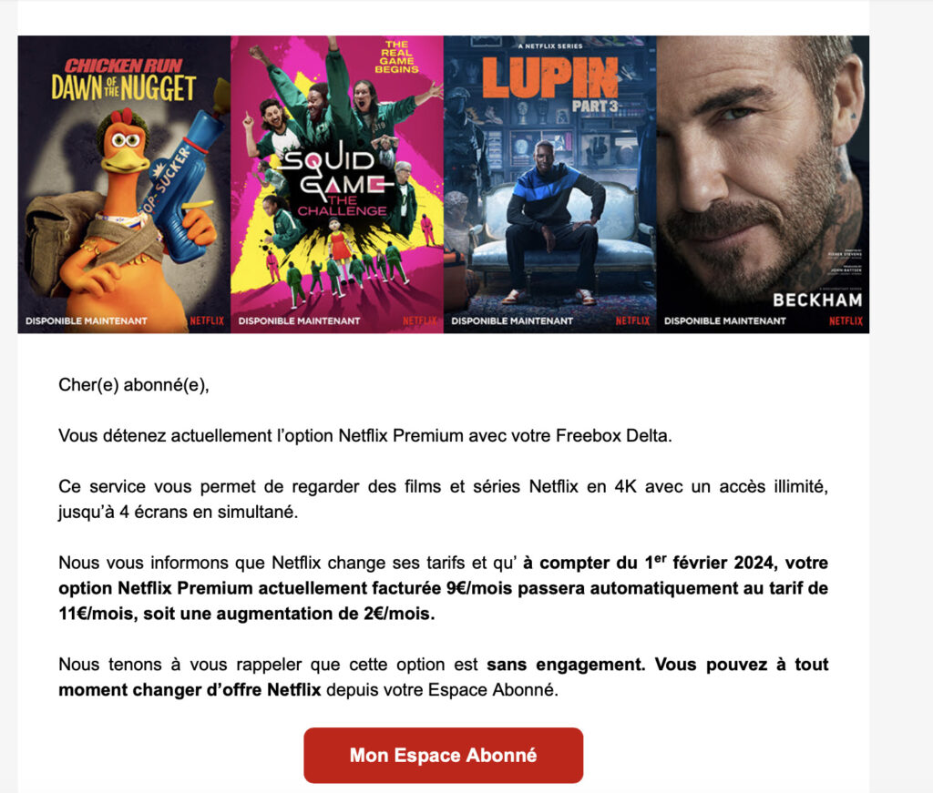 Netflix abonnement